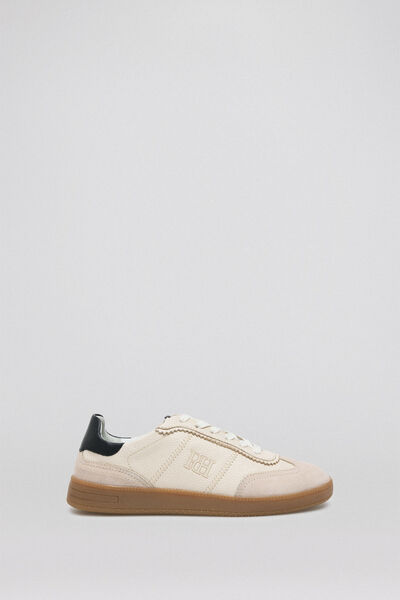 Pedro del Hierro Sneaker beige logo Ecru