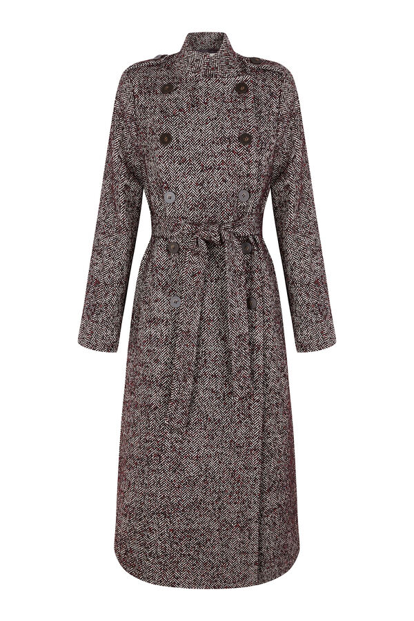 TFP by Tamara Falcó Double double-breasted coat Grey