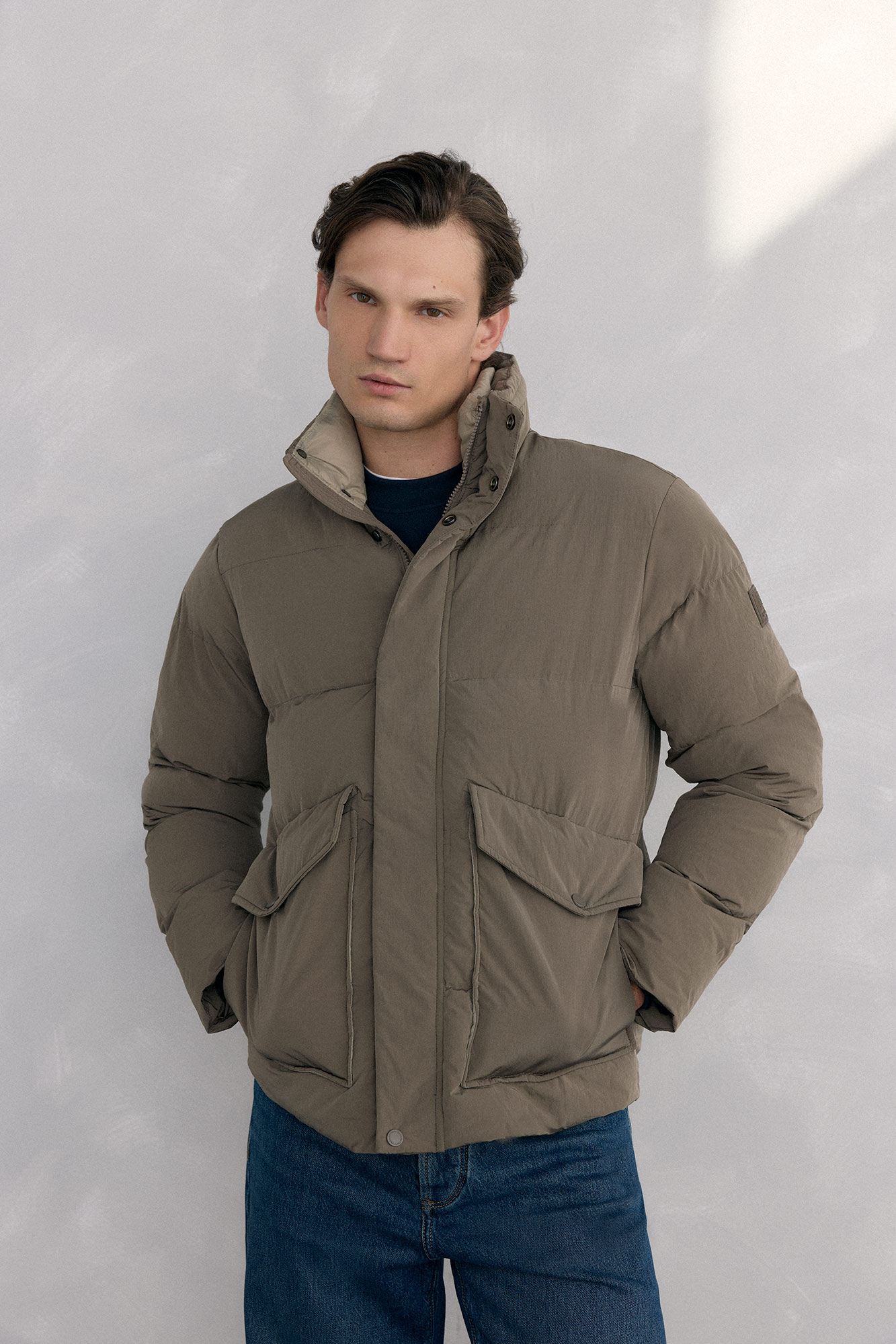 Pedro del Hierro Padded jacket with pocket detail