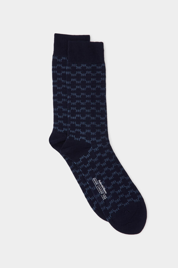 Pedro del Hierro Sport logo socks Blue