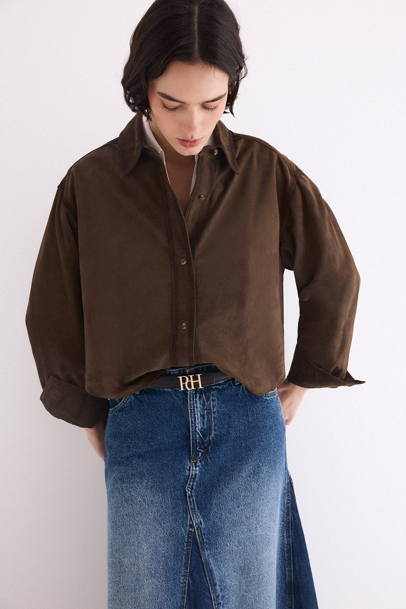 Pedro del Hierro Suede cropped jacket
