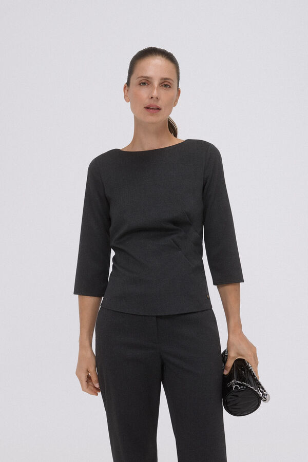 Pedro del Hierro Tailored top Grey