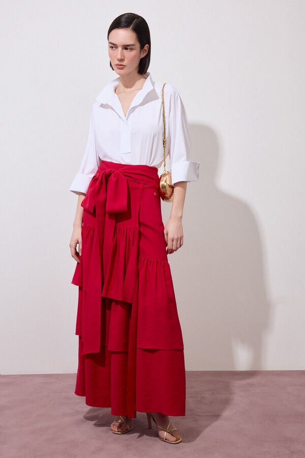 Pedro del Hierro Camisa lisa amplia Blanco