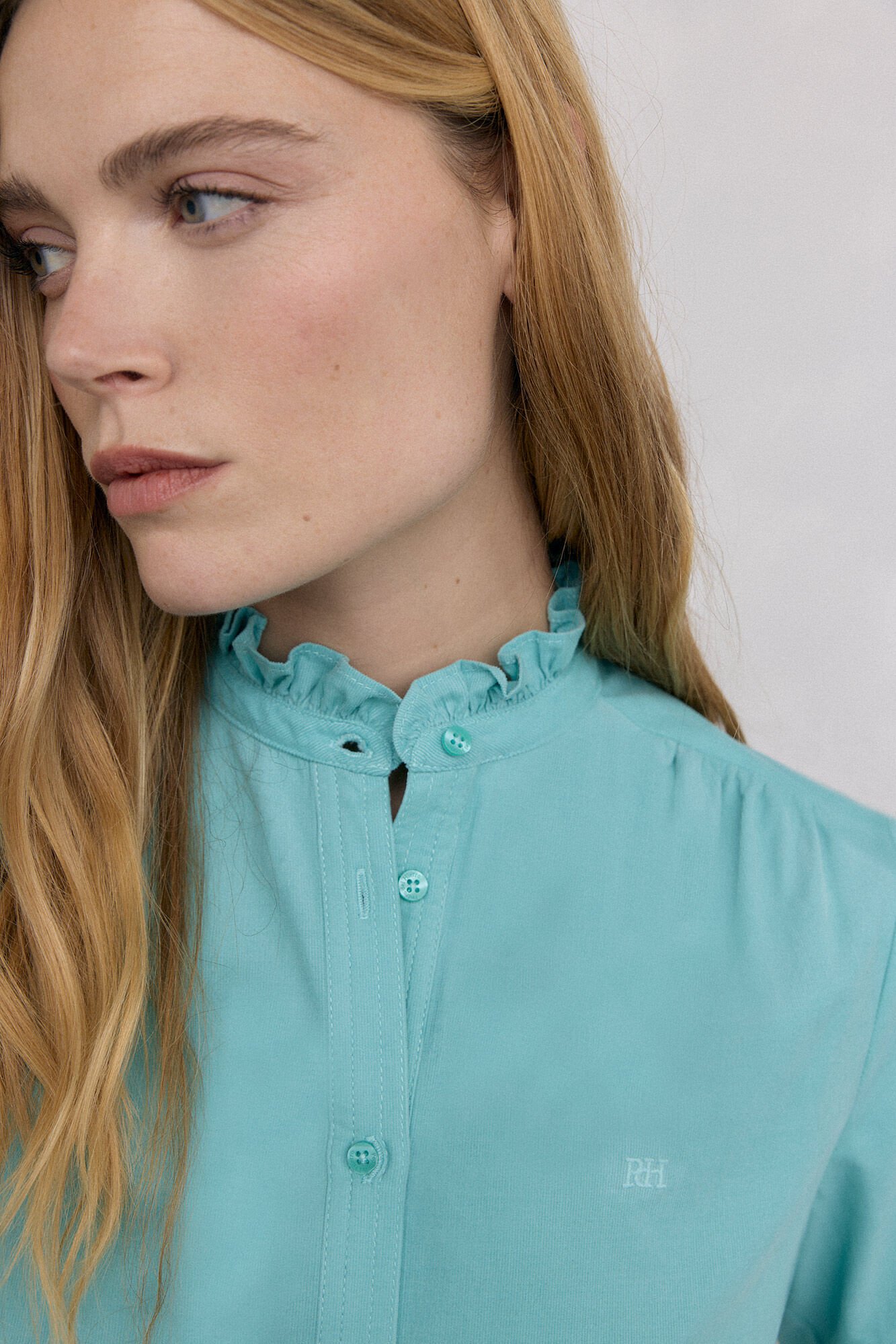 Pedro del Hierro Micro corduroy shirt