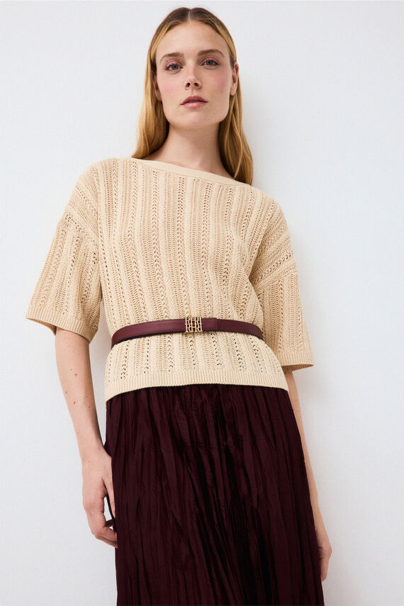 Jersey estructura mini ochos calados