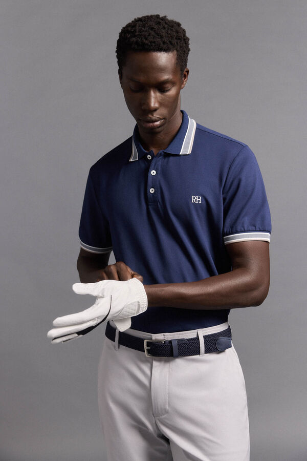 Pedro del Hierro Plain golf polo Blue