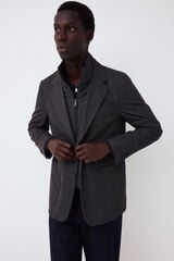 Pedro del Hierro Knit jacket with removable lining Grey