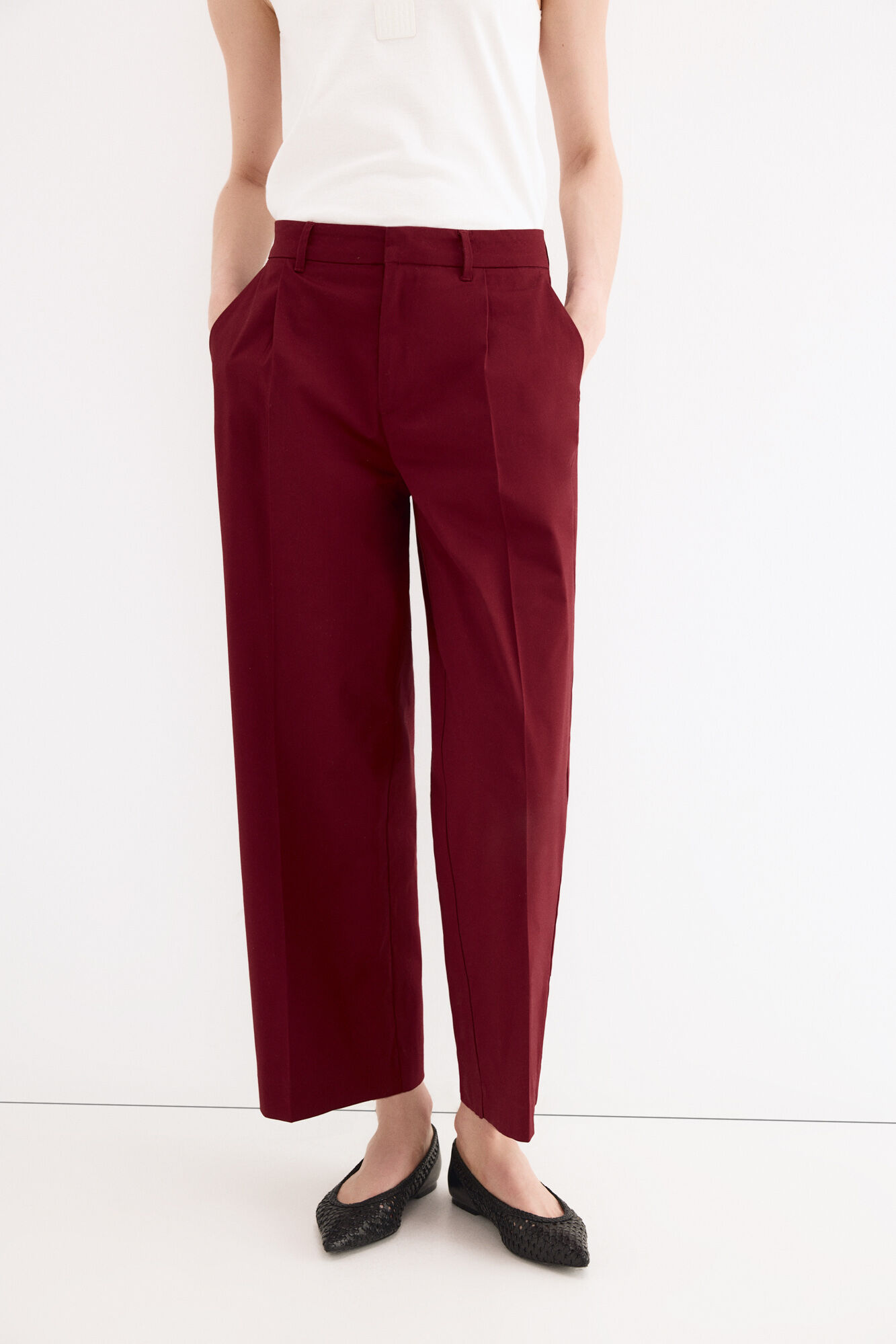 Pedro del Hierro Classic wide leg trousers