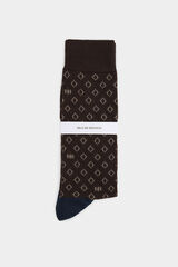 Pedro del Hierro Logo sport sock Brown