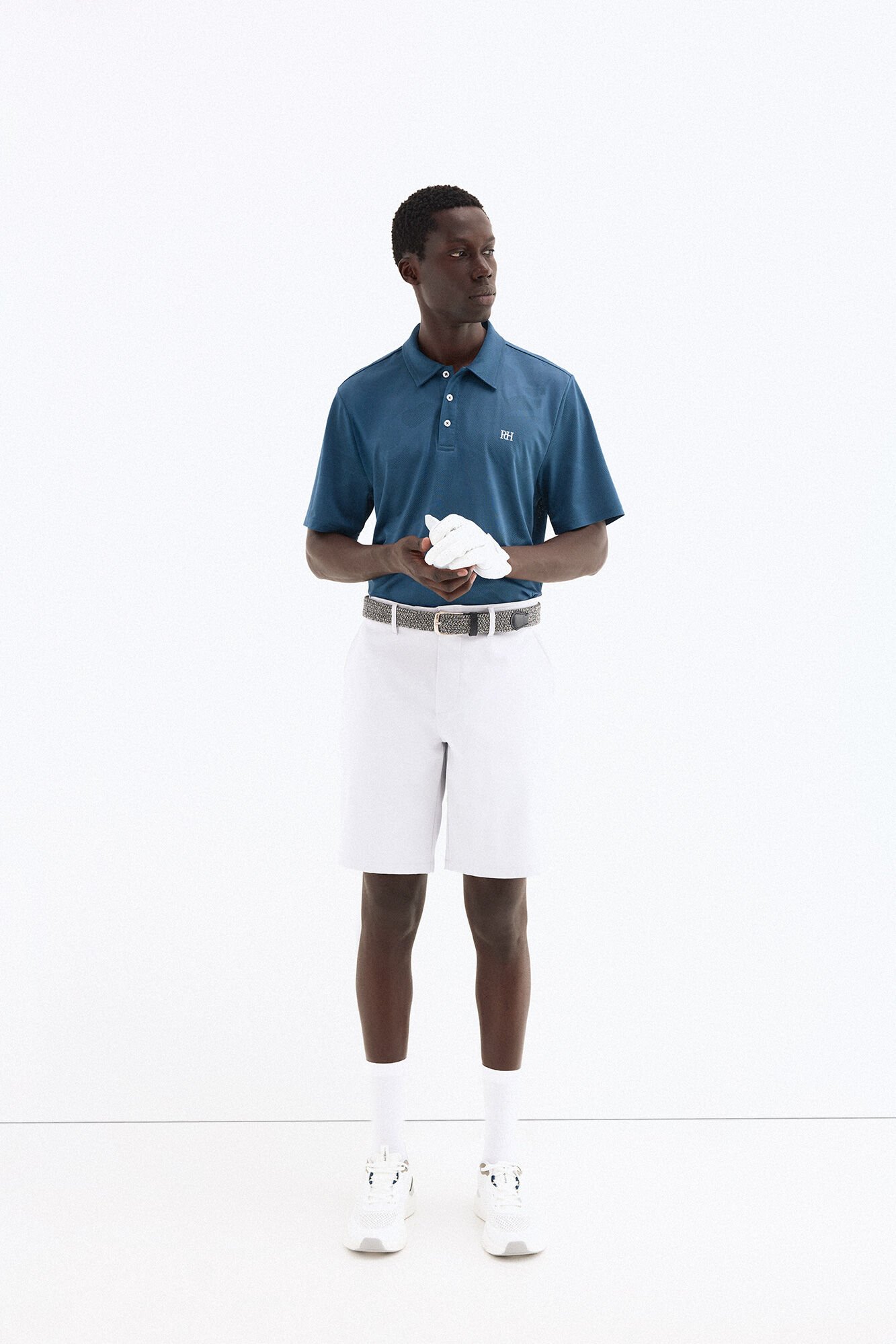 Pedro del Hierro Jacquard golf polo shirt