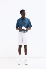 Pedro del Hierro Jacquard golf polo shirt Blue