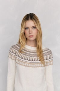 Pedro del Hierro Geometric jacquard sweater