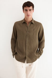 Pedro del Hierro Plain linen shirt