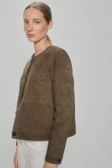 Pedro del Hierro Casaco acolchoado de camur&ccedil;a Verde