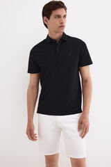 Pedro del Hierro Polo mercerizado Preto