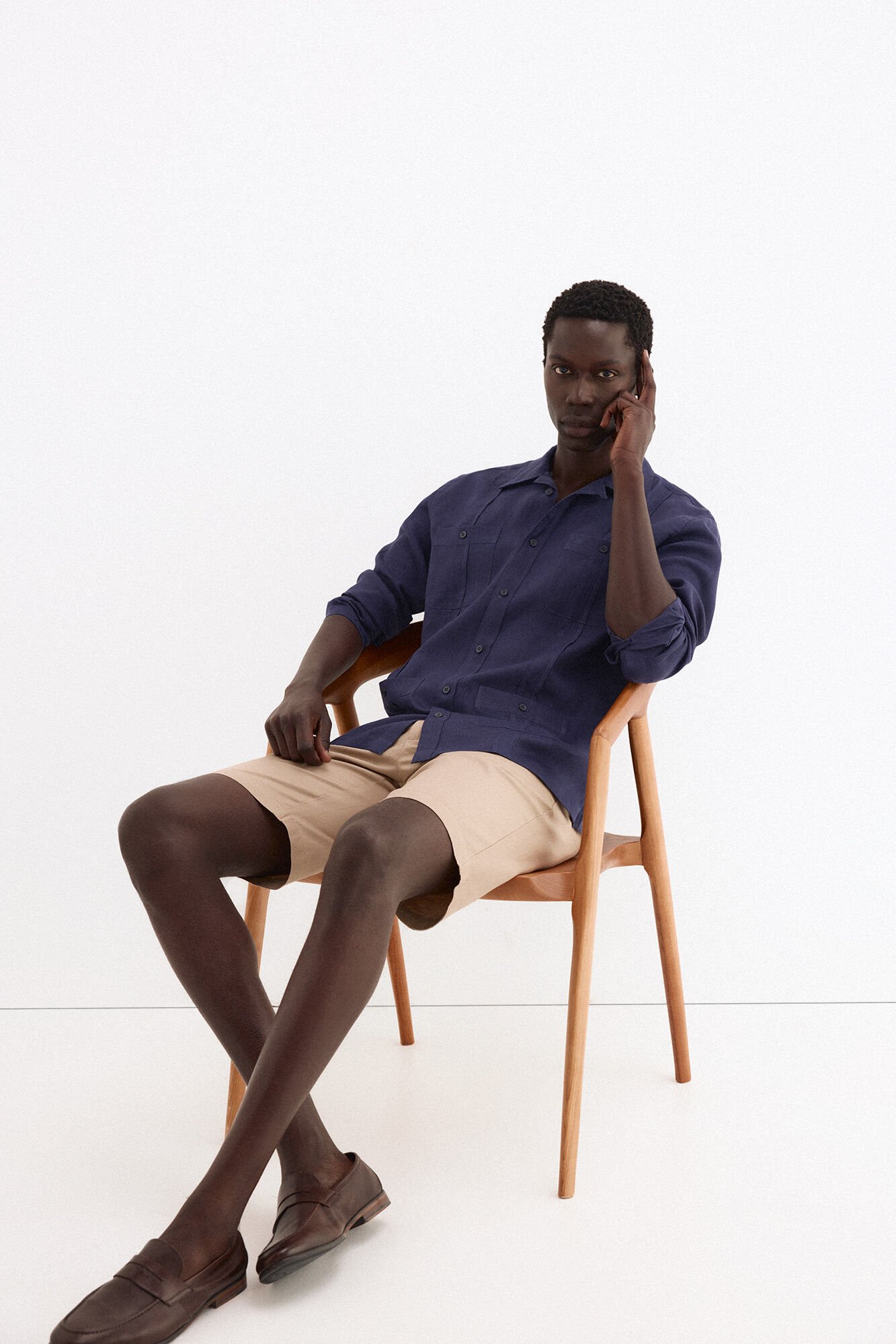 Pedro del Hierro Linen Guayabera shirt