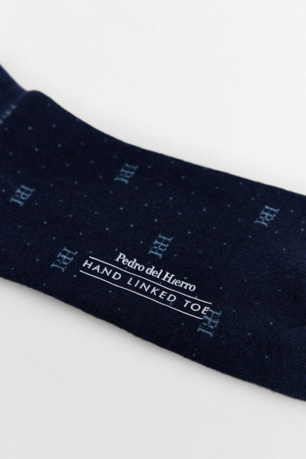 Pedro del Hierro Sport logo socks Blue