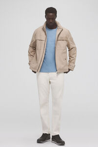 Pedro del Hierro Jacket with detachable hood Beige