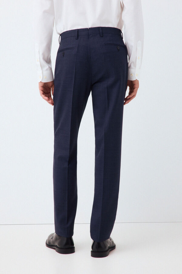 Pedro del Hierro Cal&ccedil;a de fato coordenado tailored em estrutura azul Azul