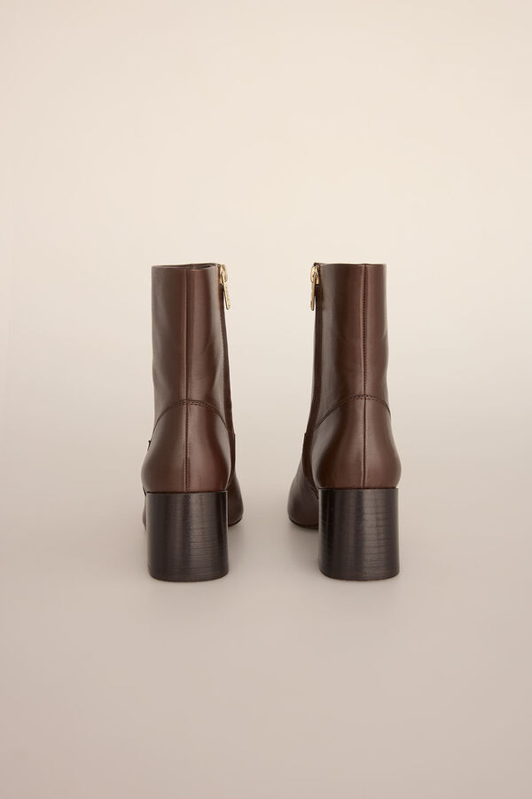 Pedro del Hierro Nappa leather heeled boot Brown