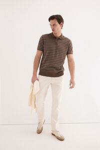 Pedro del Hierro Polo premium de manga curta com estrutura