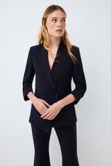 Pedro del Hierro Navy asymmetric blazer Blue