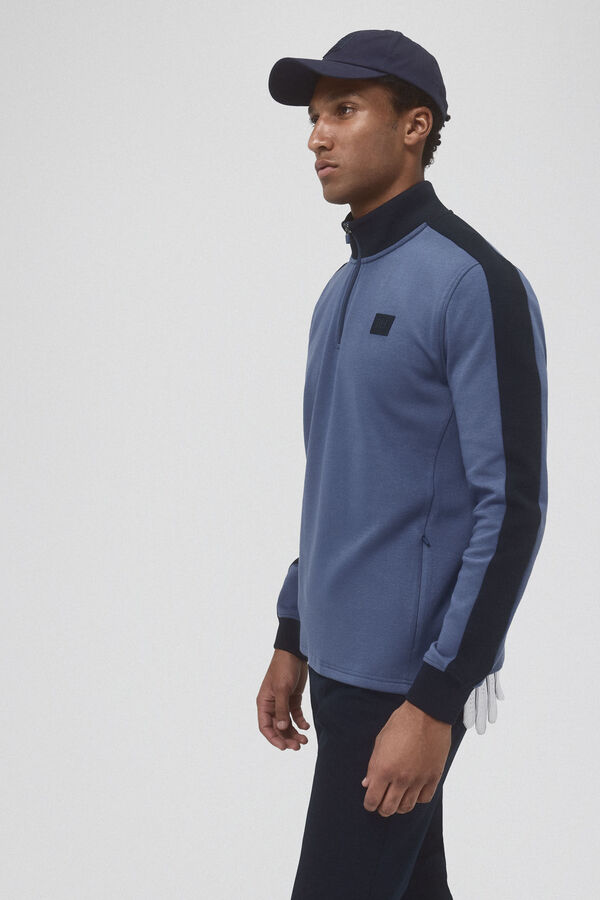 Pedro del Hierro Sudadera cremallera golf Azul