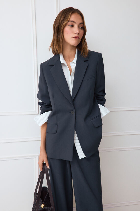 Blazer azul marino