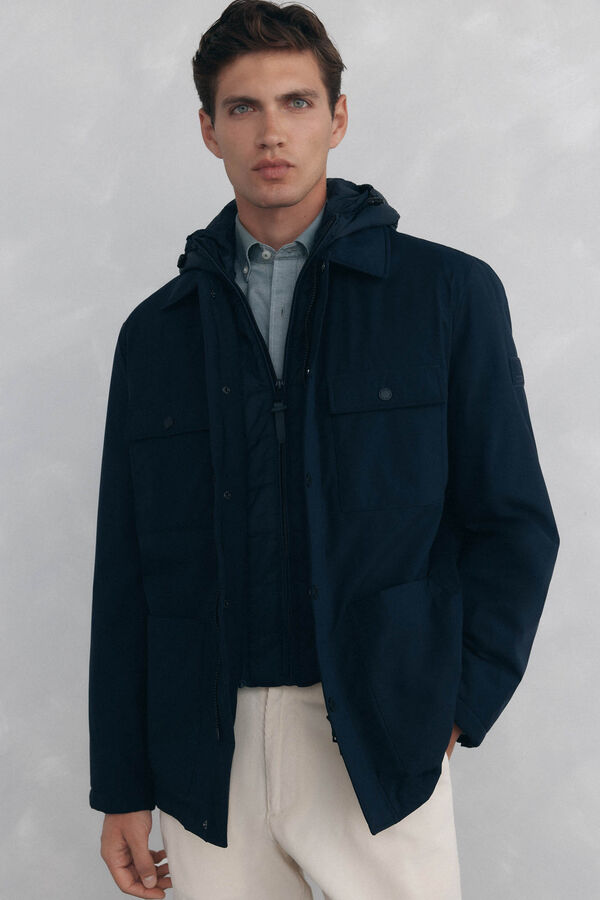Pedro del Hierro 4-pocket jacket with views Blue