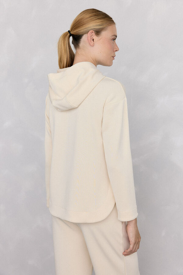 Pedro del Hierro soft touch logo hood Green