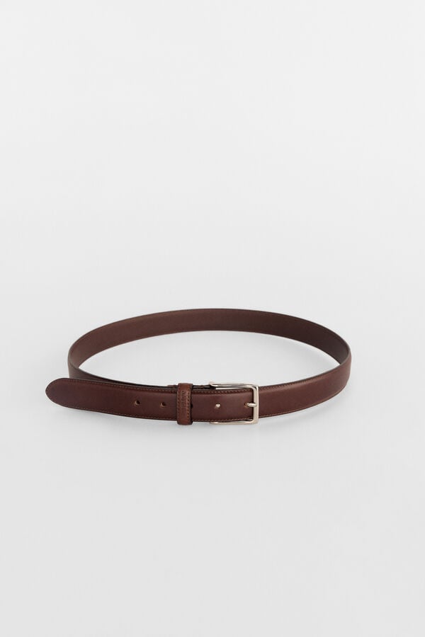 Pedro del Hierro leather dress belt Brown