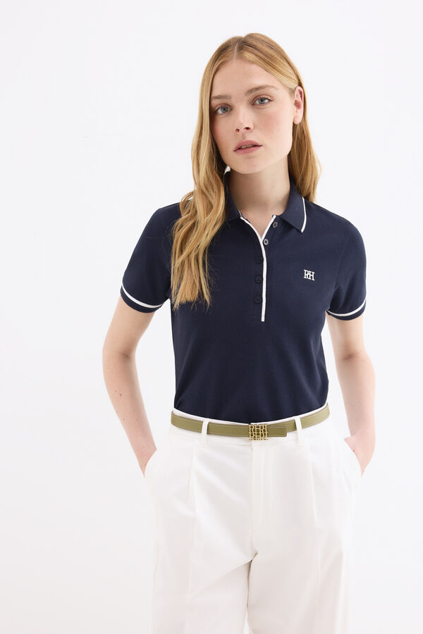 Pedro del Hierro Polo de manga curta Azul