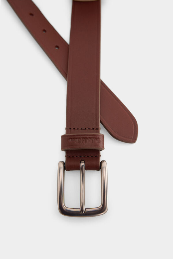 Pedro del Hierro Leather sport belt Brown