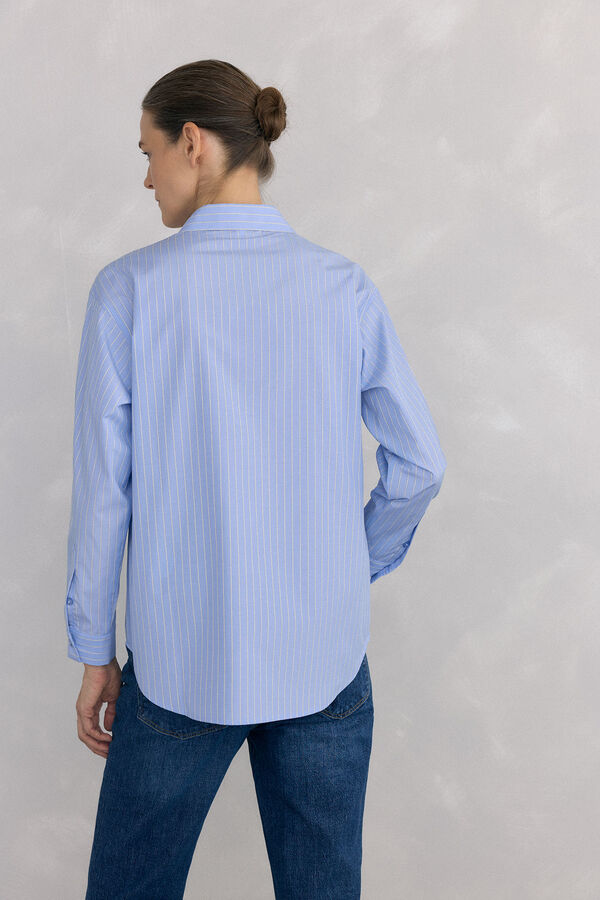 Pedro del Hierro Camisa rayas Blue
