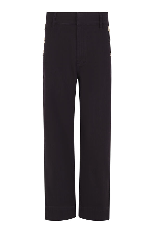 Pedro del Hierro Wide-leg cropped jeans Grey