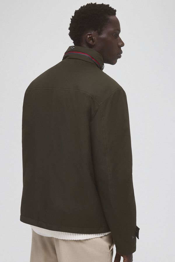 Pedro del Hierro Jacket with detachable hood Green
