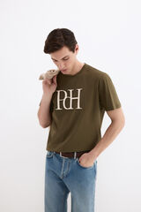 Pedro del Hierro Large logo T-shirt Green