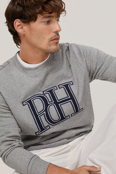 Pedro del Hierro Large logo sweatshirt Grey