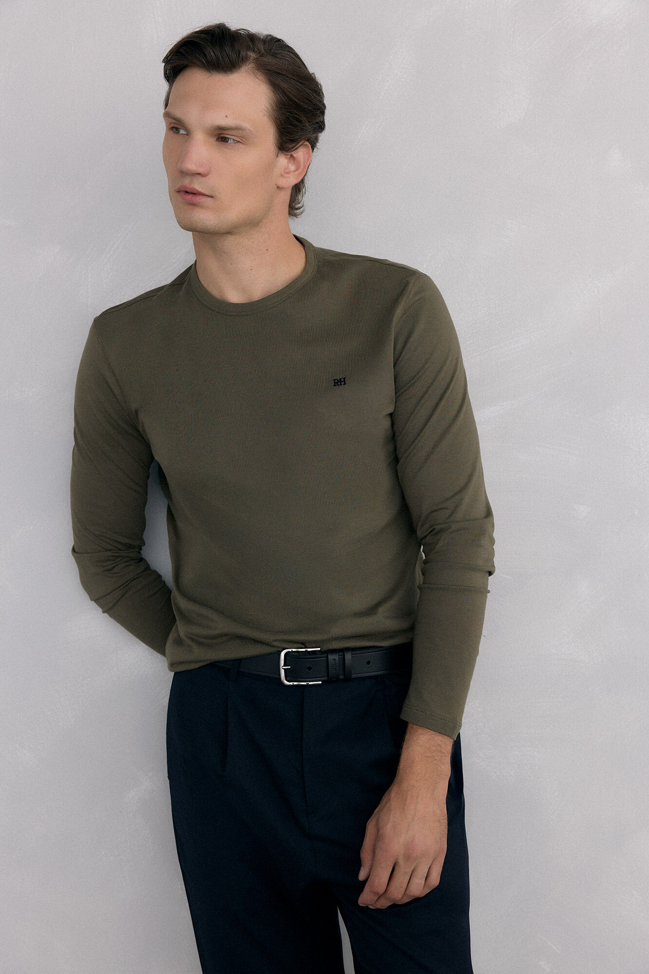 Pedro del Hierro Long-sleeved basic T-shirt