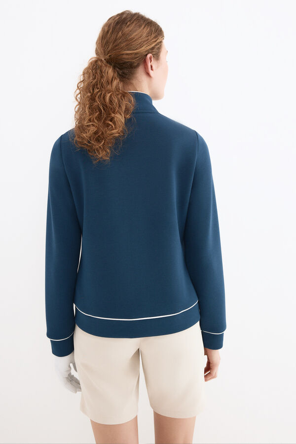 Pedro del Hierro Soft touch sweatshirt Blue