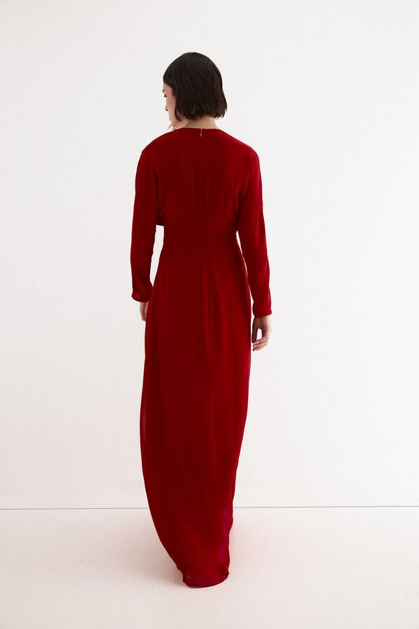 TFP by Tamara Falc&oacute; Embroidered dress Red