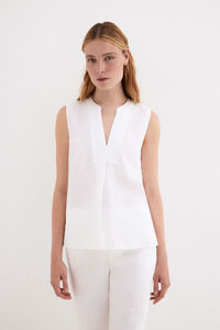 Pedro del Hierro Plain linen top
