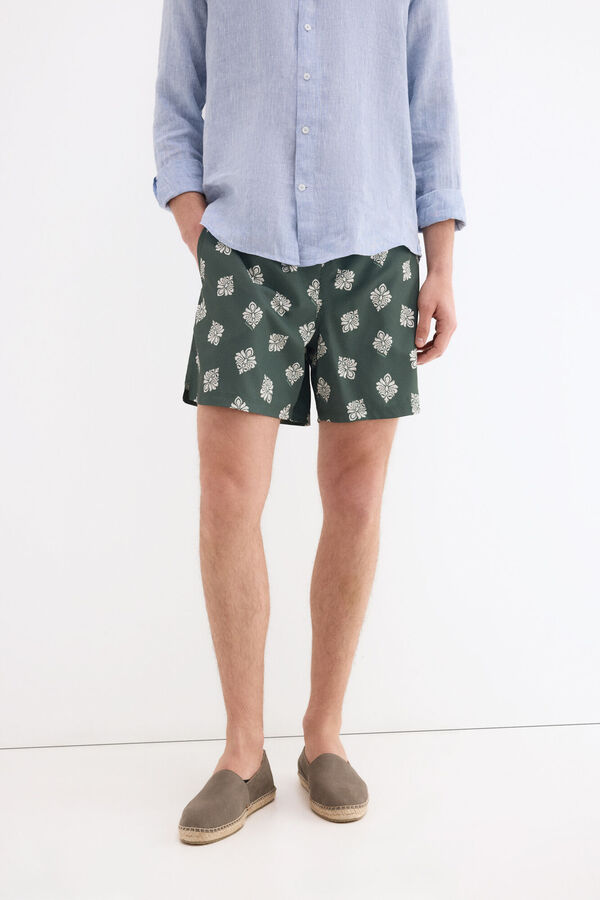 Pedro del Hierro Ethnic print swimwear Green