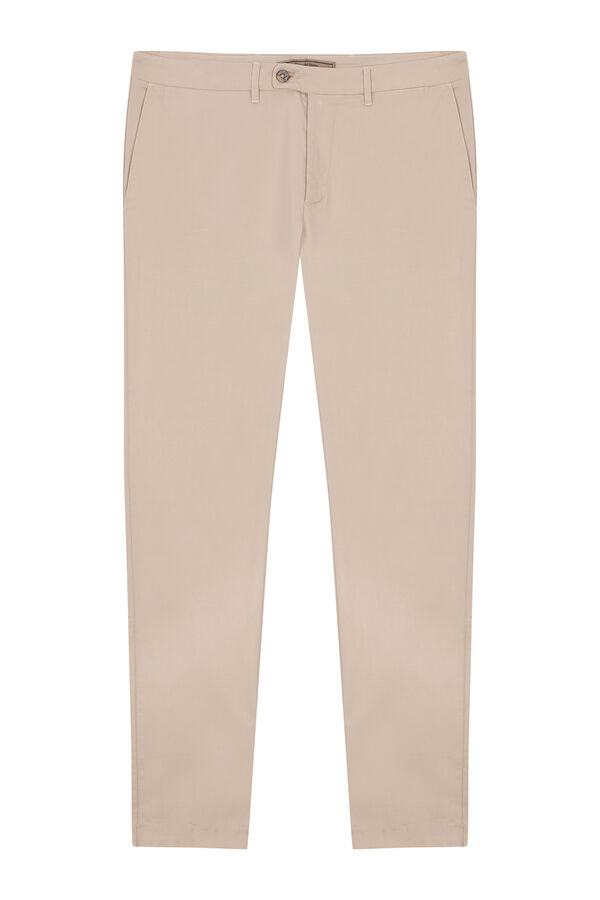 Pedro del Hierro Premium slim fit lightweight chinos pants Beige