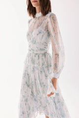 TFP by Tamara Falcó Ruffled dress Turquoise