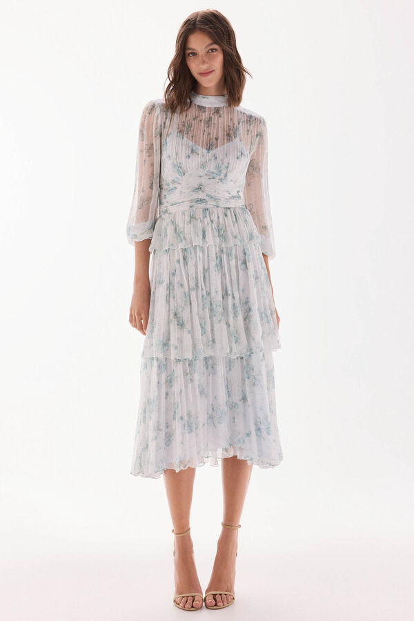 TFP by Tamara Falcó Ruffled dress Turquoise