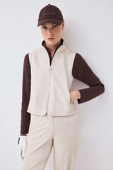 Pedro del Hierro Technical gilet Ecru