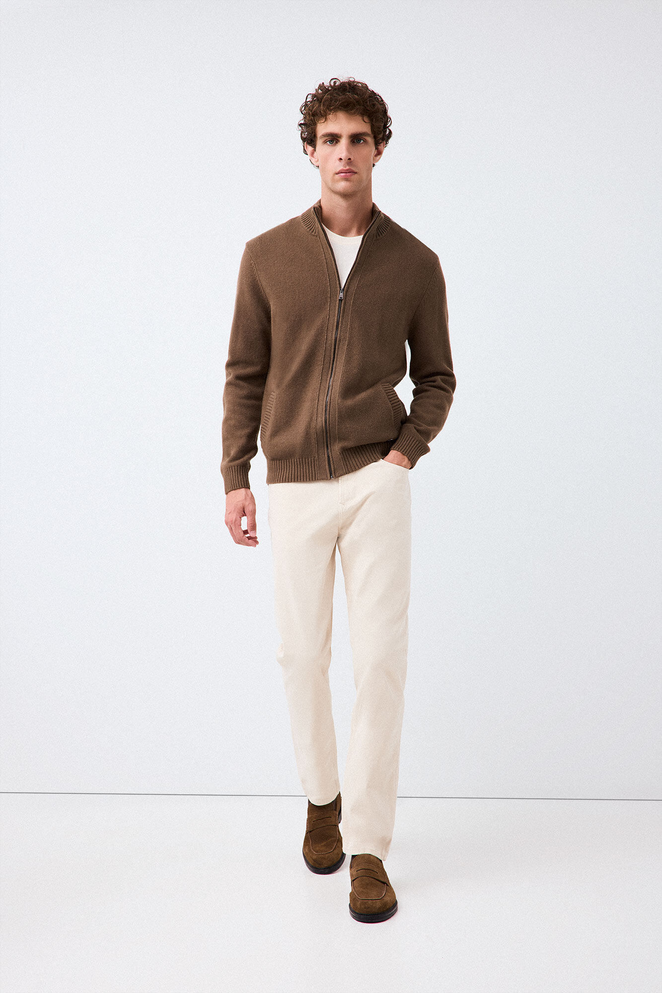 Pedro del Hierro Colour slim fit 5 pocket trousers