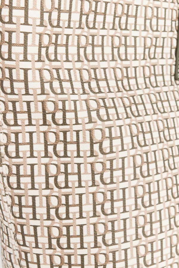 Pedro del Hierro Bolsa de compras com monograma Cizento