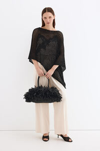 Pedro del Hierro Jersey-knit sequinned cape